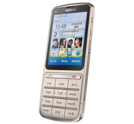 Nokia C3-01 Touch and Type Khaki Gold фото 2