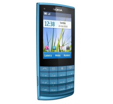 Nokia X3-02 Petrol Blue фото 2